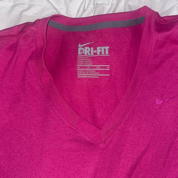 Nike Tops - Nike hot pink dry fit shirt XS
